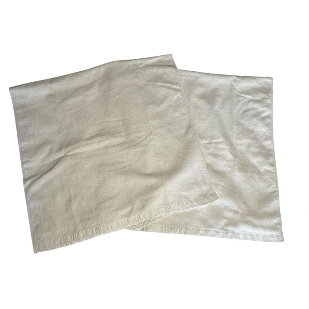 Avanti Set O 4 VTG Towels Ivory 70s 2 Bath 2 Hand 100% Cotton MCM Retro Feminine